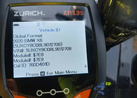 2020 BMW X6 M50I из США, поврежденный, VIN 5UXCY8C08L9B12708